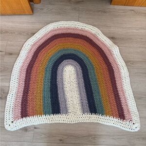 HANDMADE rainbow blanket